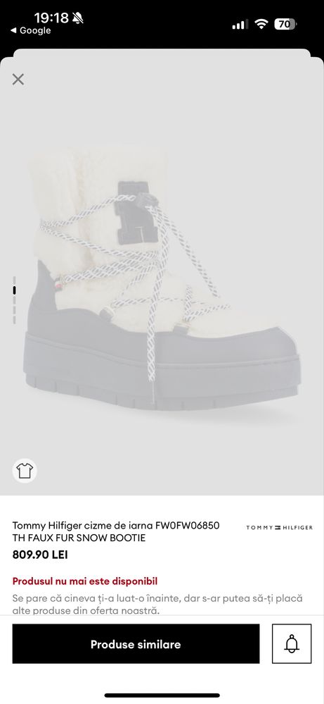 Ghete Tommy Hilfiger imblanite noi