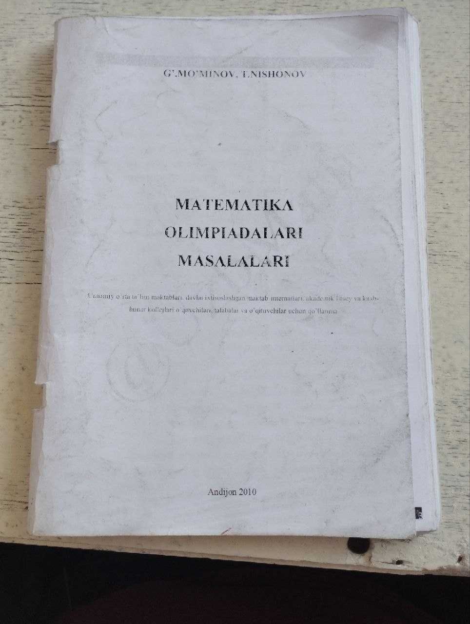 Matematika olimpiadaga tayyorgarlik uchun kitoblar