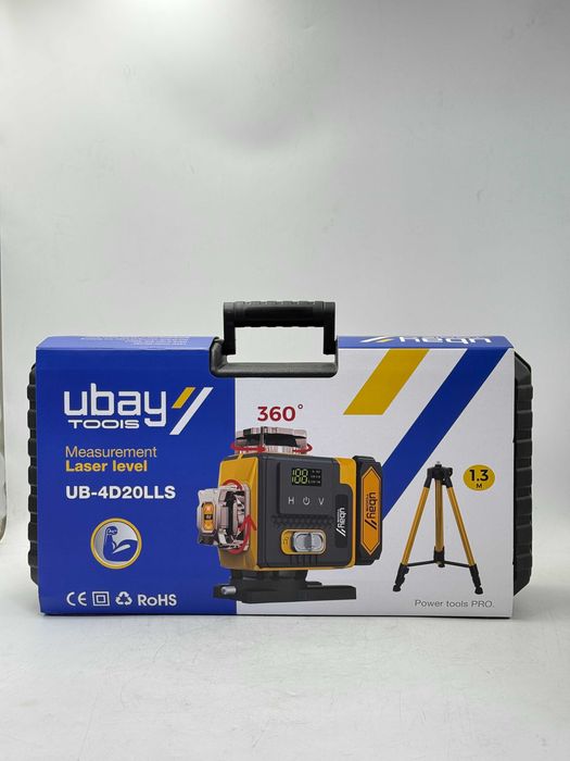 Лазерный уровень Ubay UB-4D20LLS  NEW