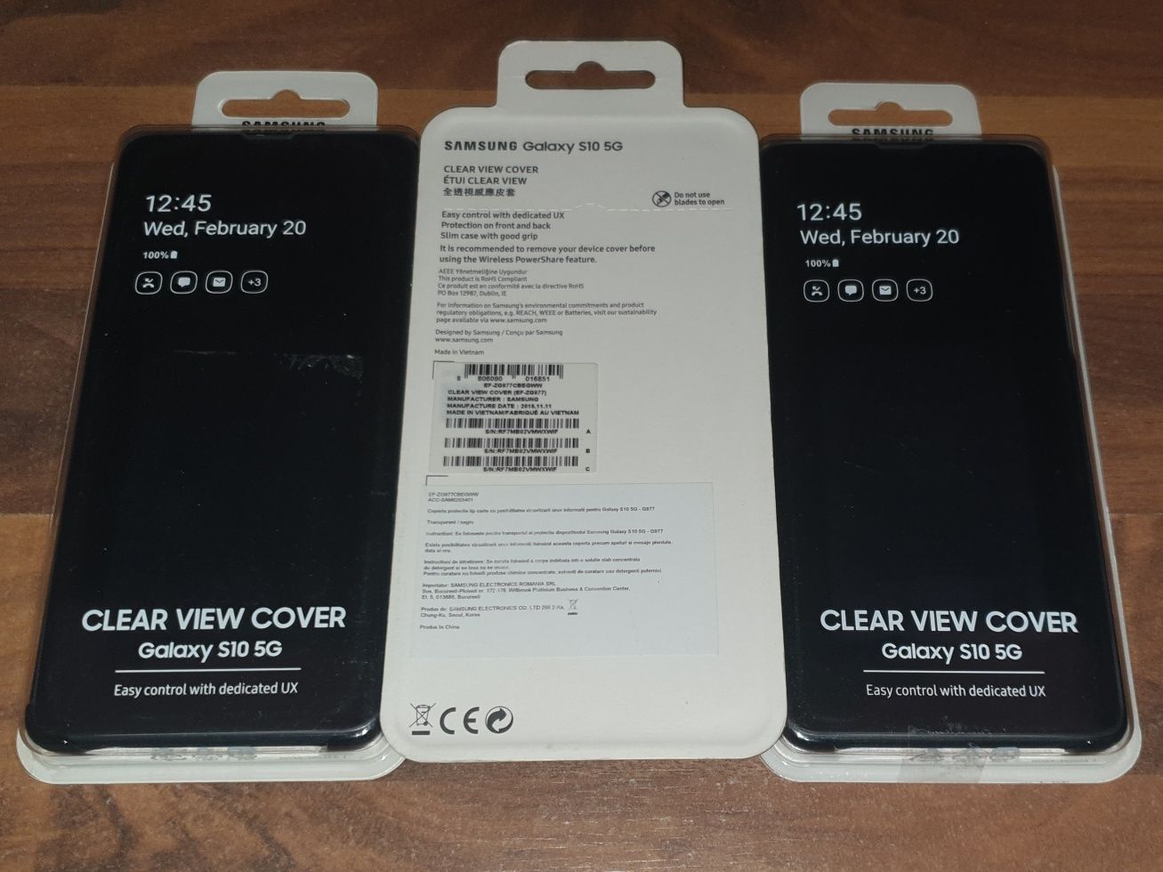 Husa flip smart activa originala Samsung Clear View Cover S10 5G G977