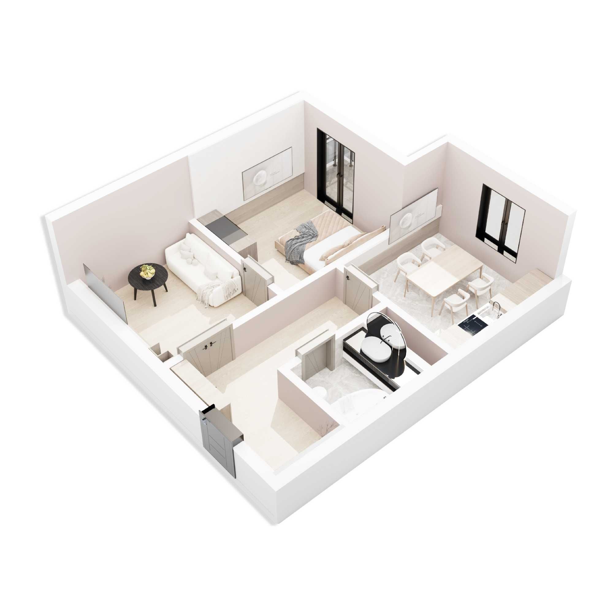 Продаётся 2х комн. квартира в новом ЖК BEKTEMIR RESIDENCE