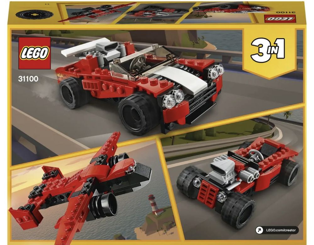 Конструктор Lego creator спортивный автомобиль 3 в 1