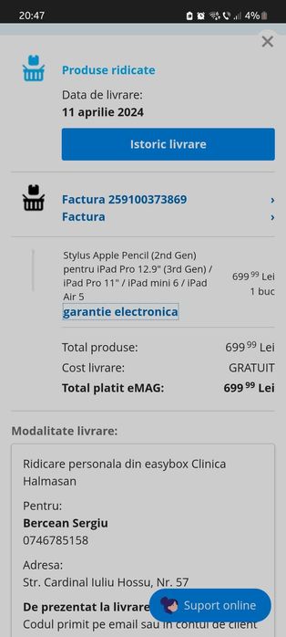 Apple iPad Air 5 (2022), 10.9”, 64GB, Wi-Fi, Purple