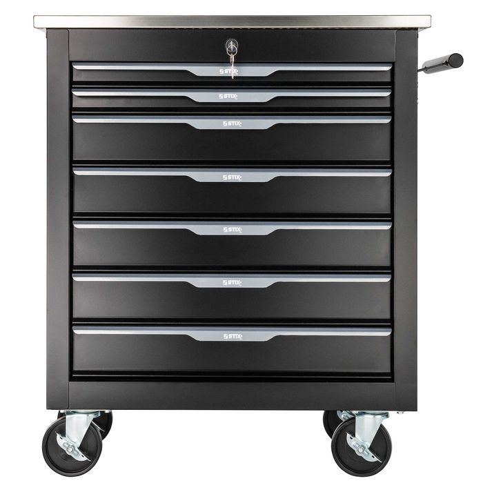 Dulap de scule cu 7 sertare, blat inox