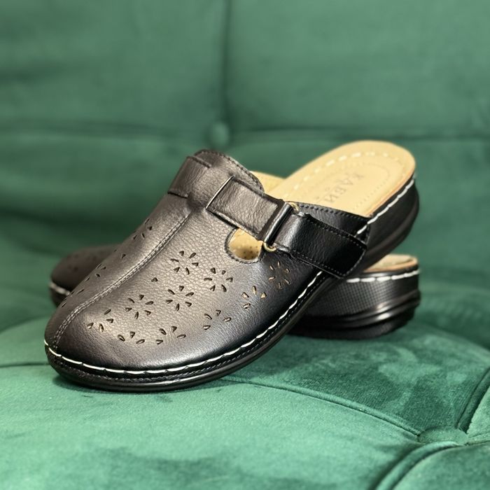 Сабо, мюли, сандали, женские тапочки кожанные