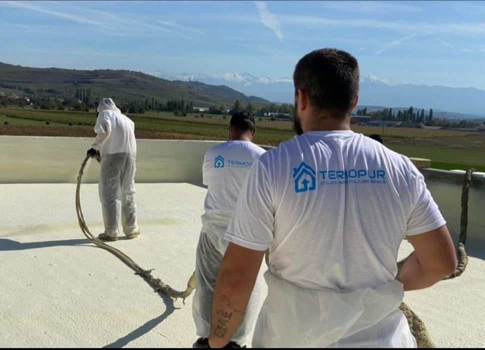 Izolatii spuma poliuretanica /terase/hale membrane bituminoase /carton