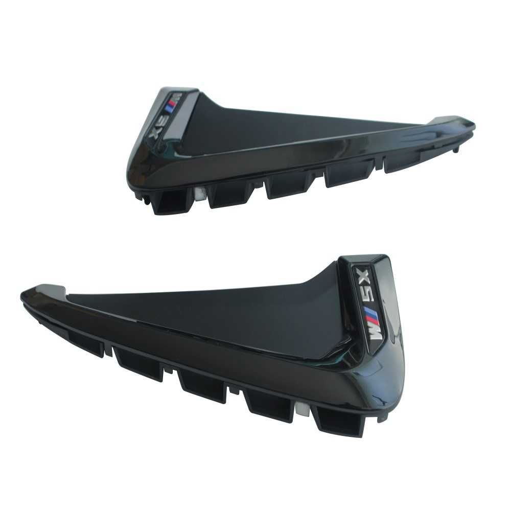 Set Extensii Ornamente Aerisiri Aripi BMW X5 F15 X5M F85 Negru Lucios