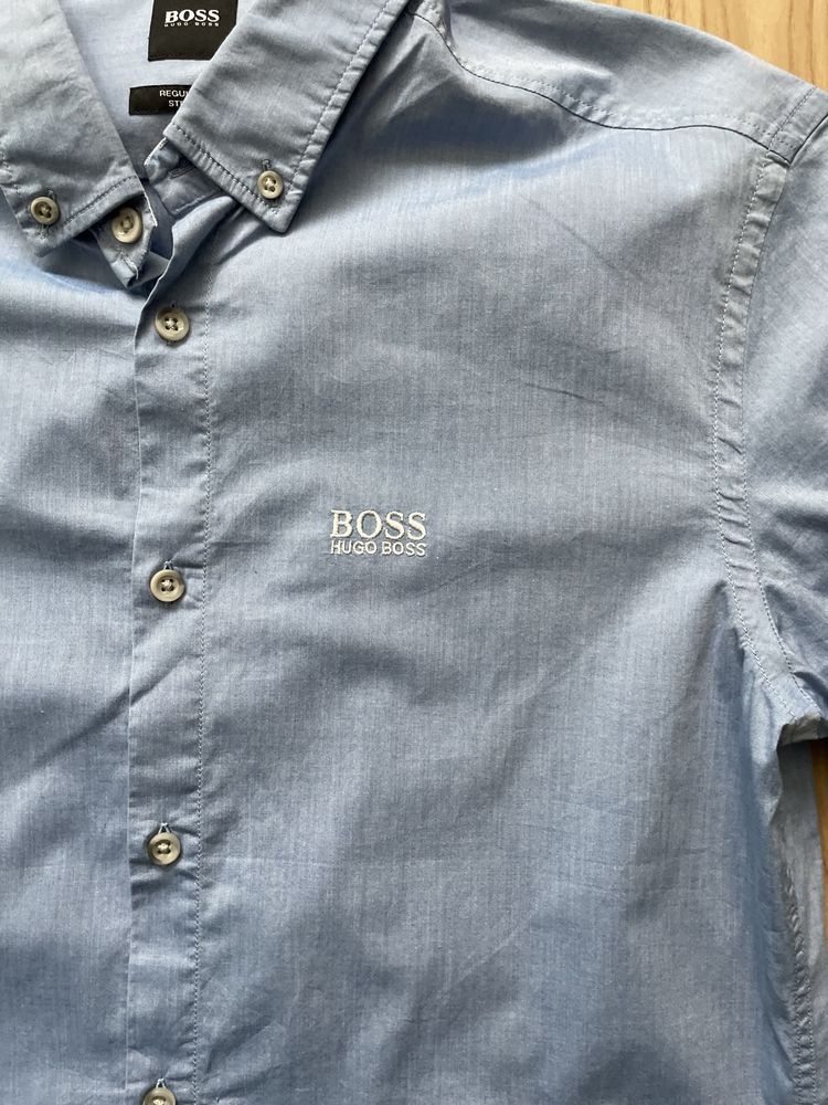 HUGO BOSS / мъжка риза къс ръкав М