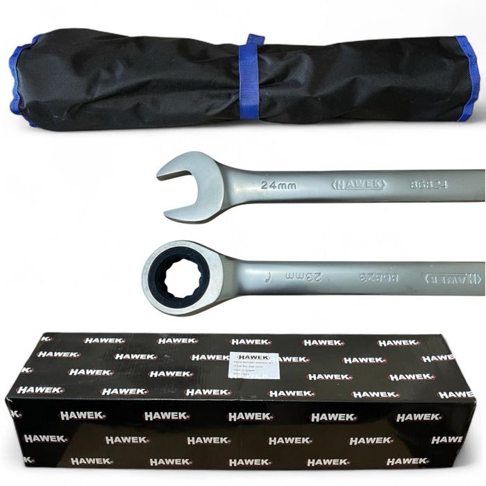 Звездогаечни Тресчотни Ключове Прави 6-32 ММ 22 Части HAWEK