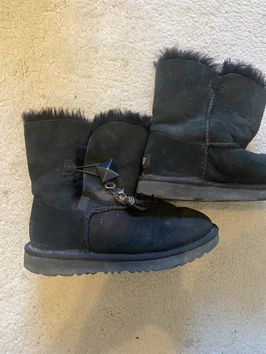UGG din piele culoare negru marimea 35