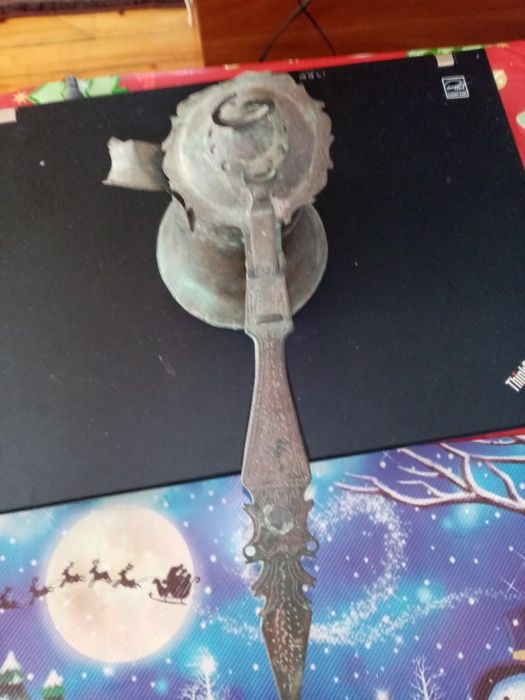 Джезве Автентично Турско Патина. Здраво Много орнаменти и шарки.