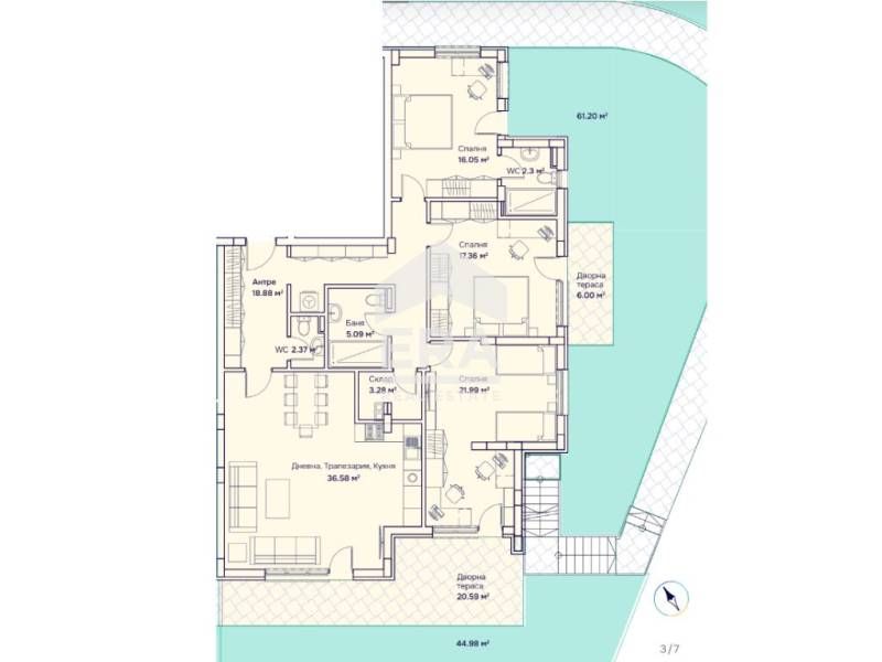 Продава се Четиристаен апартамент в София, Бояна - 163 кв.м за 3356 €/кв.м - Снимка #6