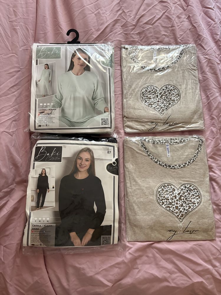 Pijamale dama NOI 2 modele lungi/3 sferturi