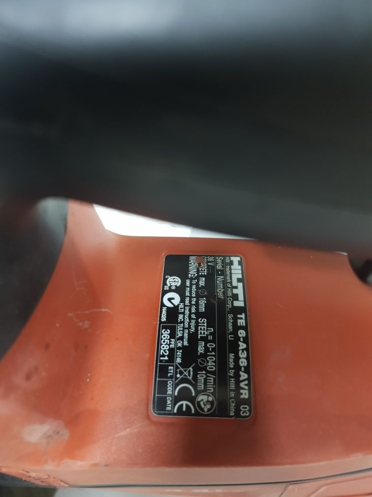 Перфоратор HILTI TE 6-A36