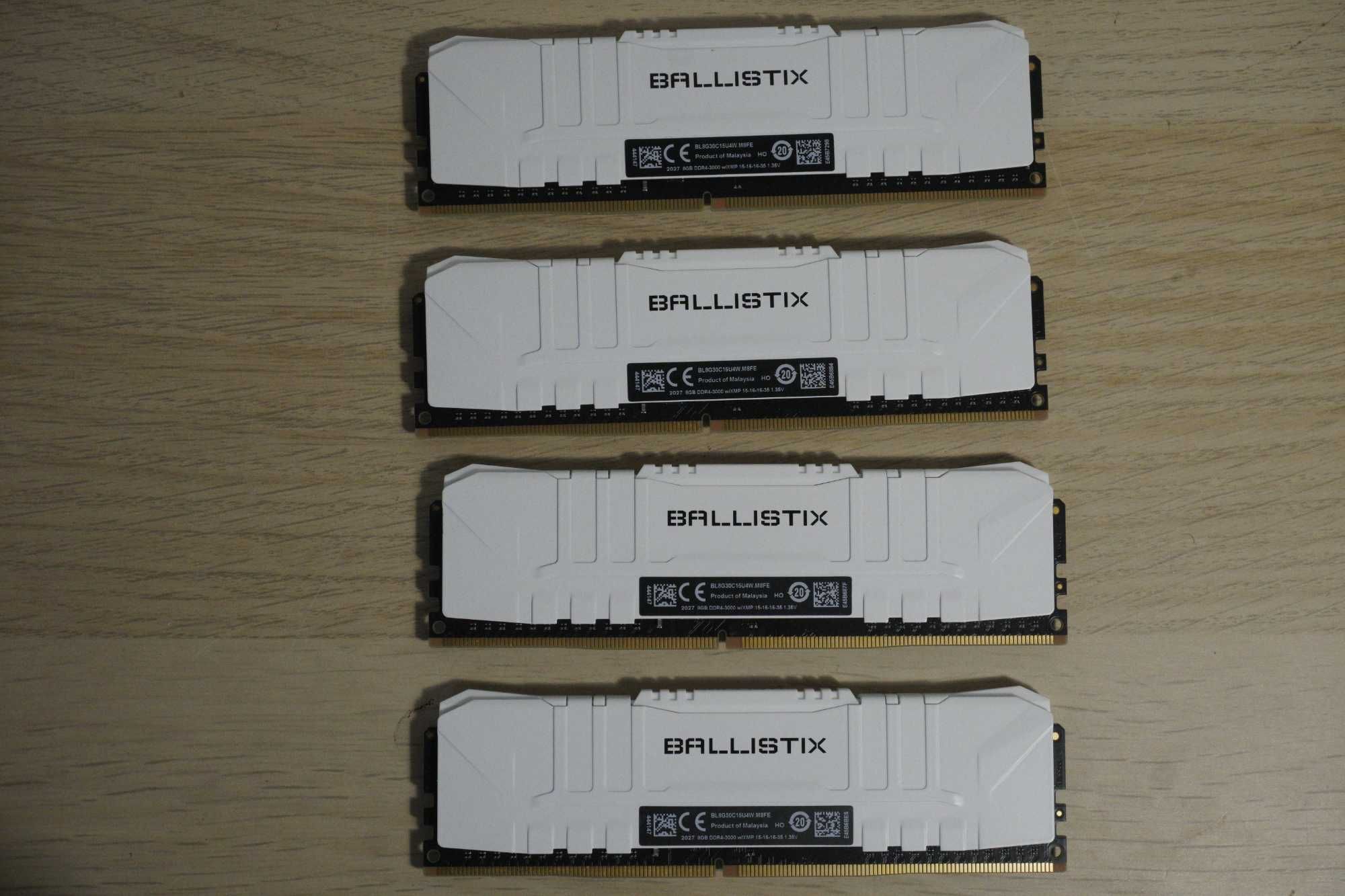 2x2х8GB (16/32GB) DDR4 RAM Crucial Ballistix 3000Mhz CL15 (вкл ДДС)