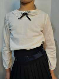 Camasa alba fetita 5-8 ani uniforma scolara