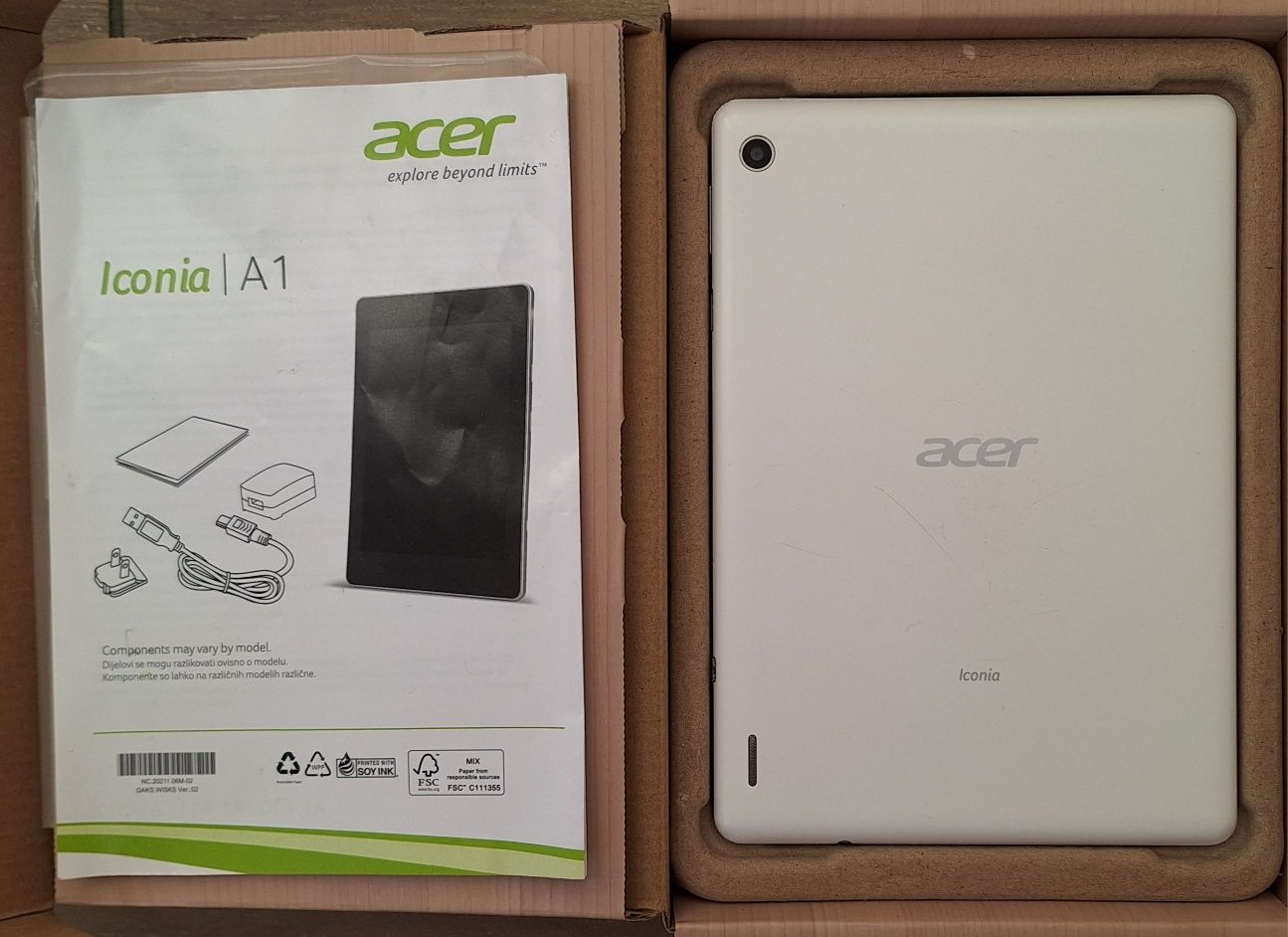 Tabletă Acer Iconia, Full Box