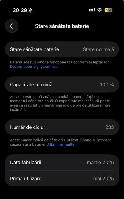 Iphone 16 pro 256 GB | Garantie 05.2027 Vodafone Romania