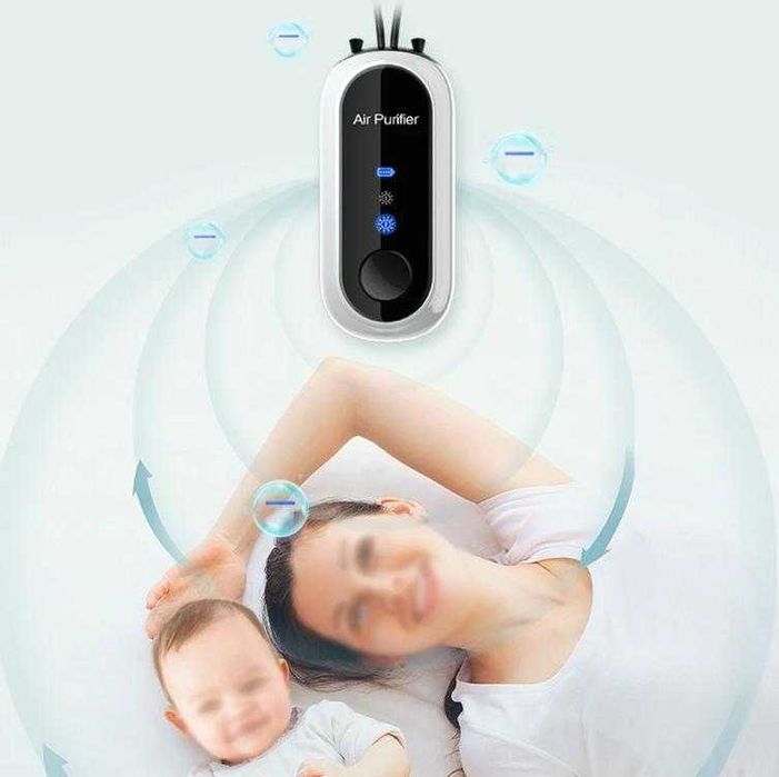 Фитнес Пречиствател Въздух Персонален Йонизатор Защита Вируси Бактерии