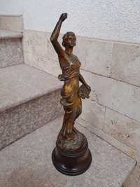 Statueta din antimoniu,  anii 30, H 40 cm