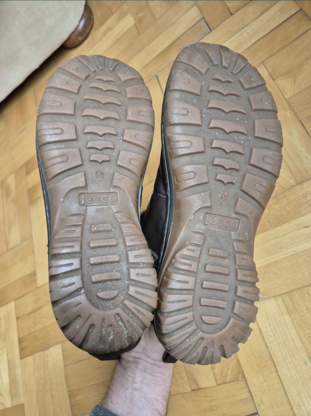 Cizme / Ghete de damă ECCO - 38, Piele Naturală Groasă de Calitate
