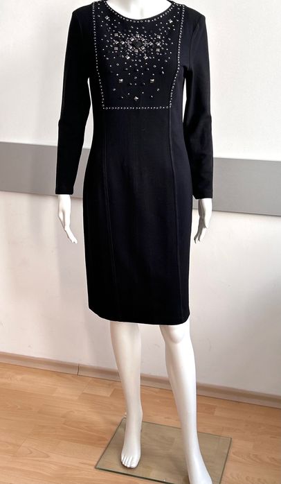 Красива секси рокля в класическо черно Rocco Barocco