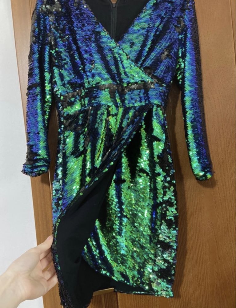 Rochie din paiete cu 2 fete
