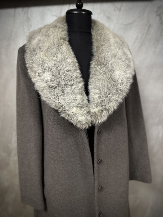 Palton lung elegant/70% wool, 10% angora