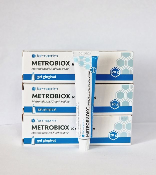 METROBIOX , 3 bucăți gel gingival  20 g