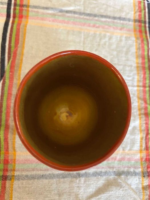 Руска дървена чаша ръчно рисувана