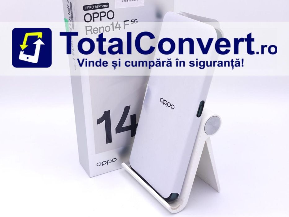 Oppo Reno14 F 256GB Luminouse Green 8GB, Garantie 24 luni | #D88619