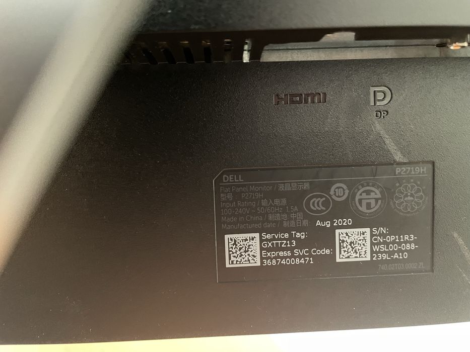 Монитор Dell  P 2719h