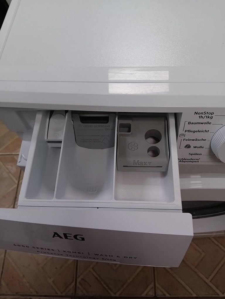 Пералня със сушилня АЕГ  Aeg 8/4 кг Wash end Dry 2 години гаранция!