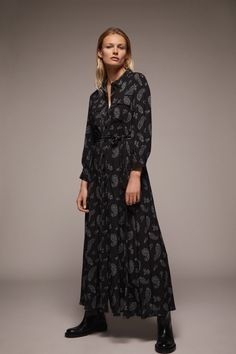 Rochie maxi cămașă