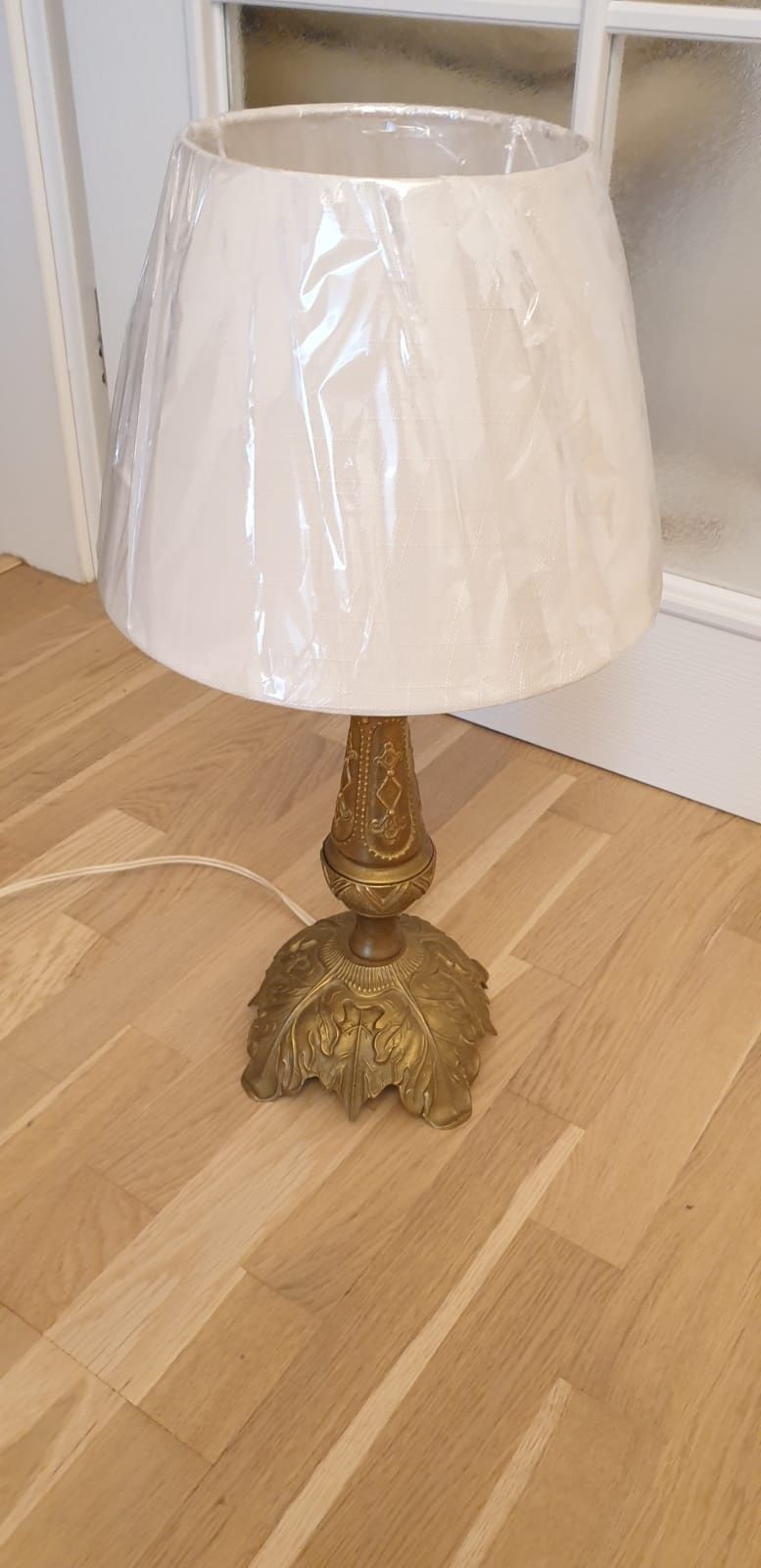 Lampa veioza vintage colectie bronz dore Franța 1950
