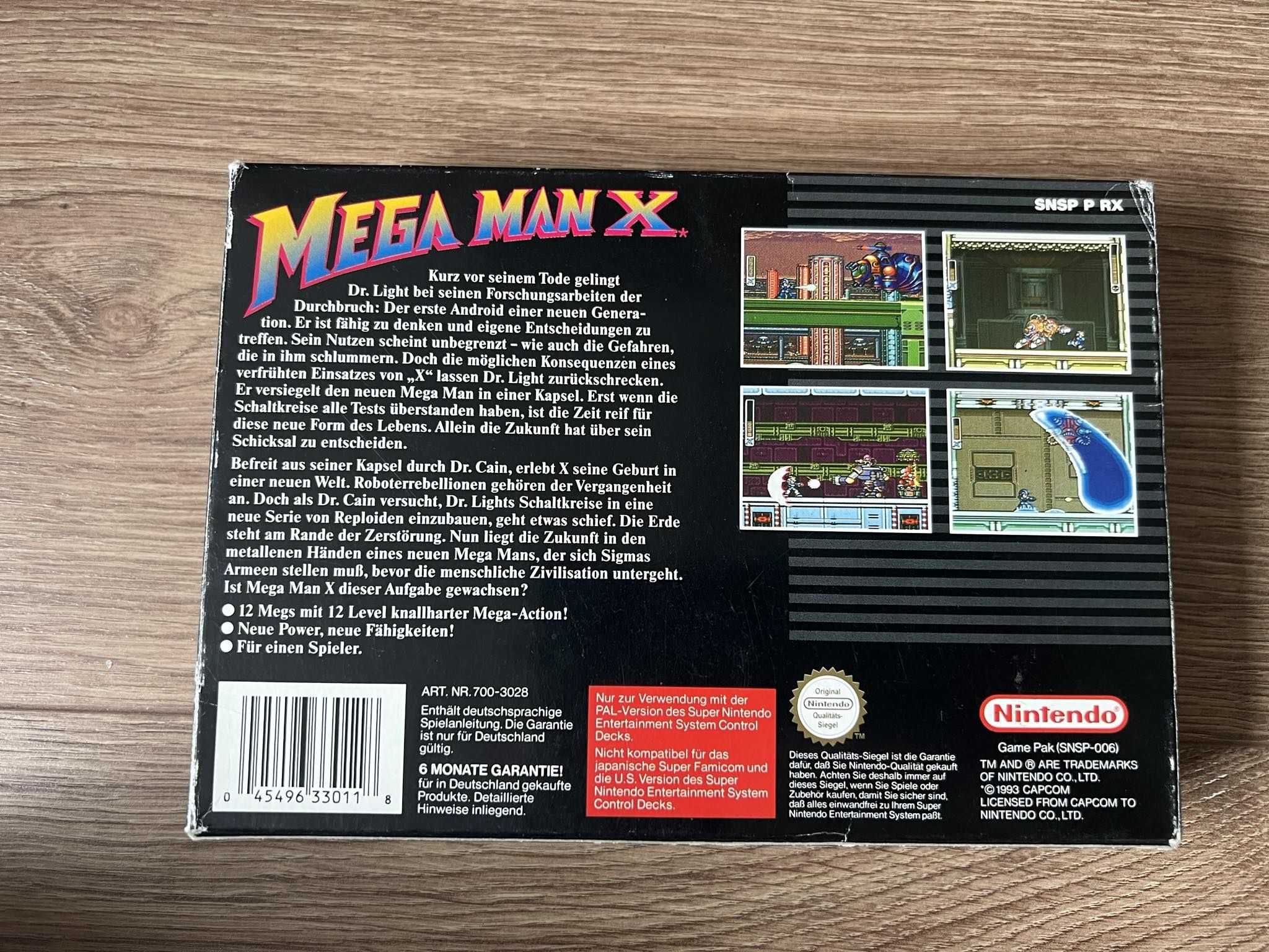 Joc rar de colectie Super Nintendo MEGA MAN X SNES la cutie,engleza