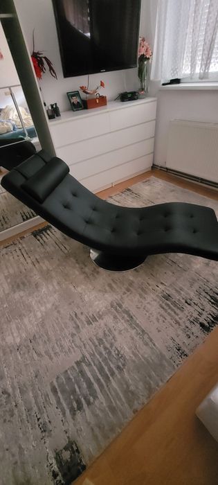 Fotoliu rotativ de relaxare cu saltea de masaj