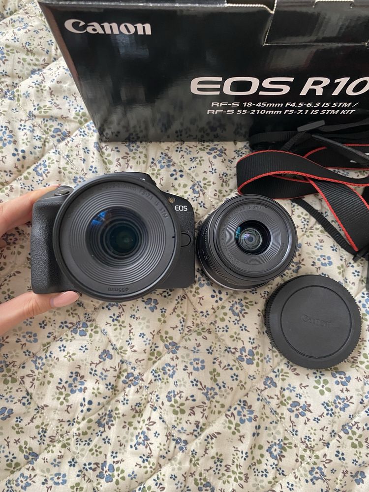 Canon EOS R100 с RF-S 18-45mm и RF-S 55-210mm | Гаранция до 12.2025 г.