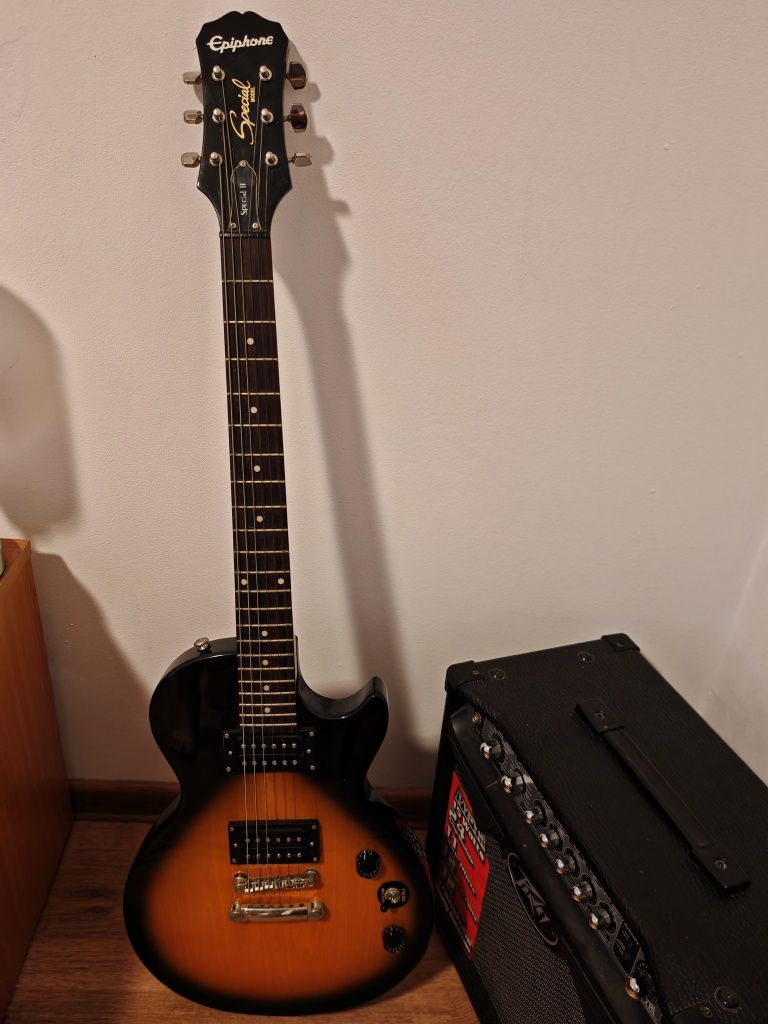 Chitara electrica Epiphone Les Paul Special II + Amp Peavey Vypyr 15w