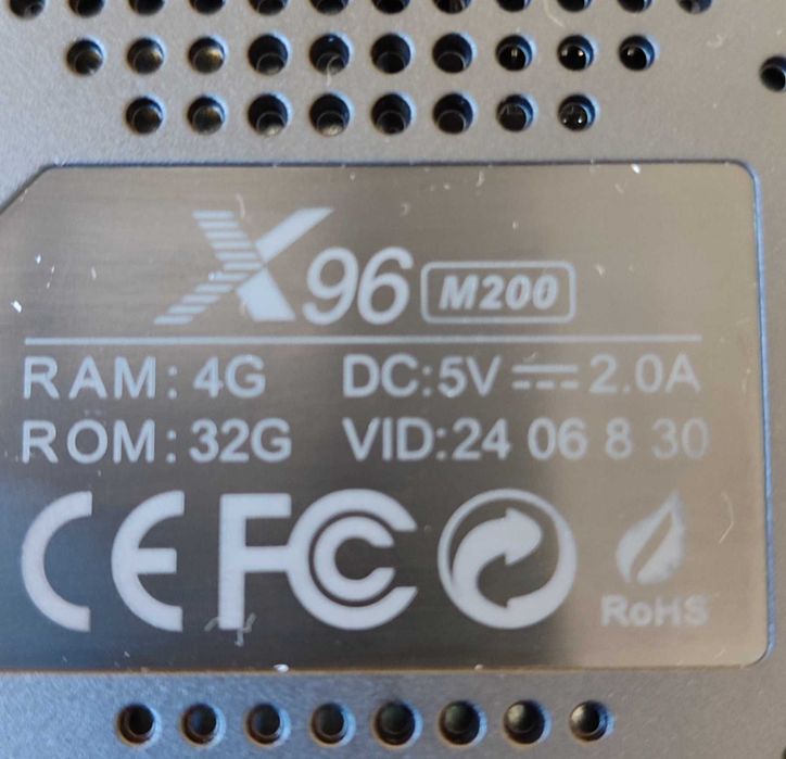 Android TV Box X96 M200 - с последната версия на Amlogic процесор