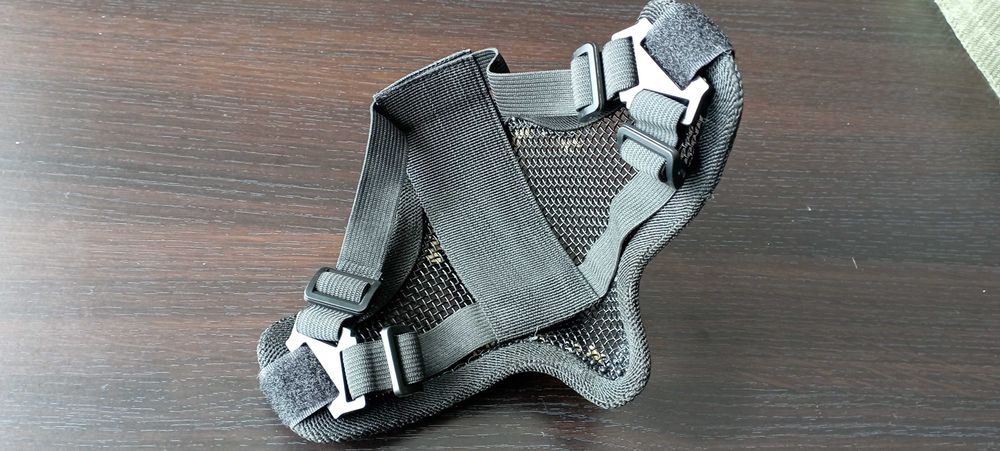 masca protectie tip plasa, cu dinti, pentru motor, airsoft, carnaval