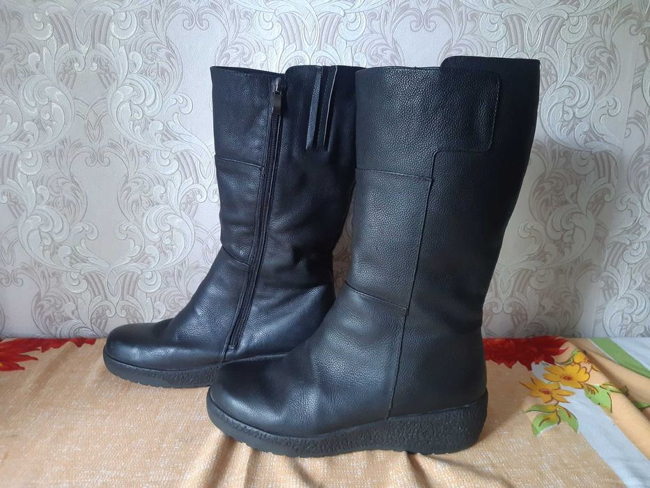 Обувь женская сапоги высокие женские зима осень размер 41-40