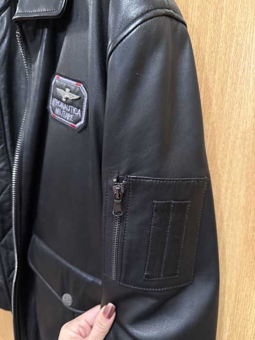 Geaca piele Aeronautica Militare