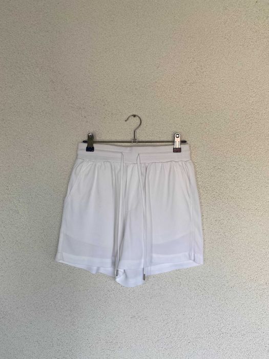 Pantaloni scurti albi, S/36, bumbac, nou