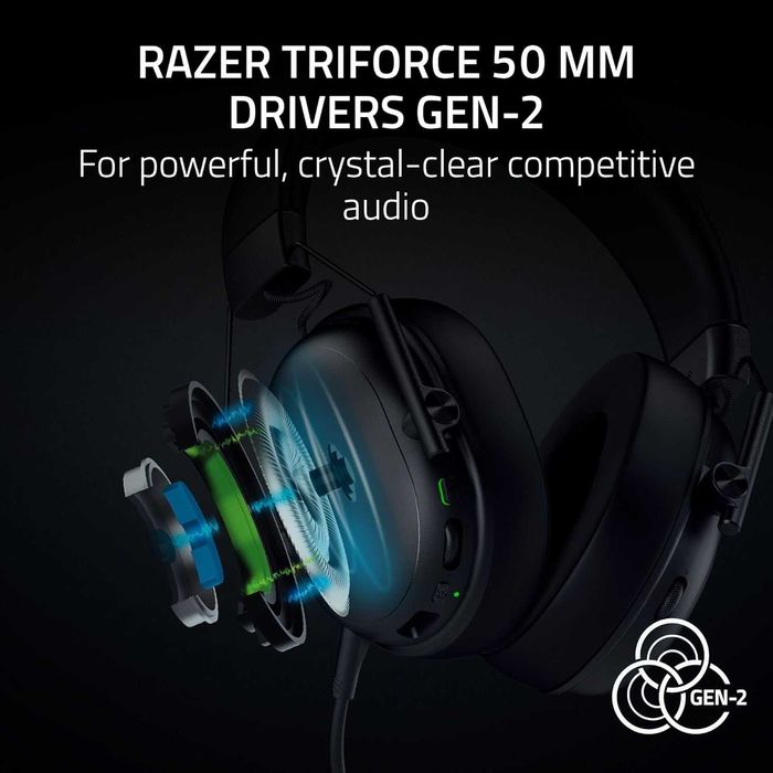 Razer BlackShark V3 X HyperSpeed Безжични слушалки, ултра леки 270 гр