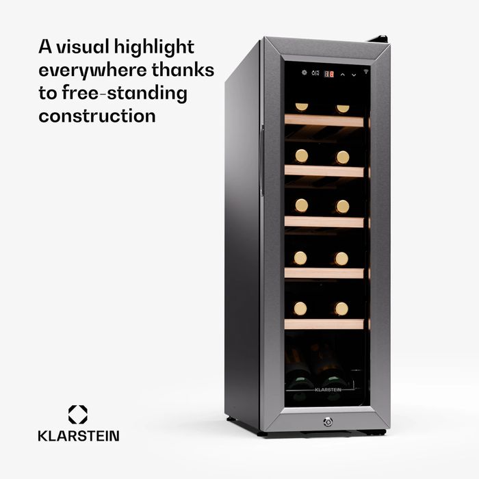 Klarstein Shiraz Premium Smart 12 Slim хладилник за вино