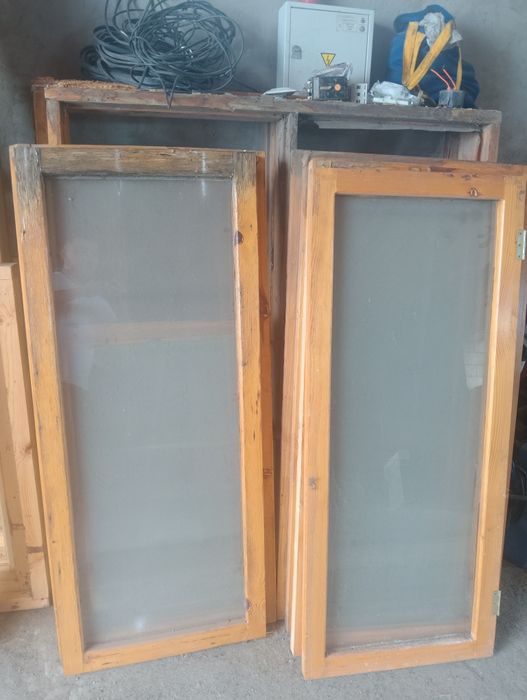 Окна в сокна 2йные сборе 2шт ширина 120см длинна 138