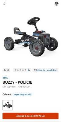 Mașina de politie copii BERG BUZZY - POLICIE