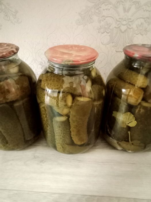 Соленые огурцы и помидоры