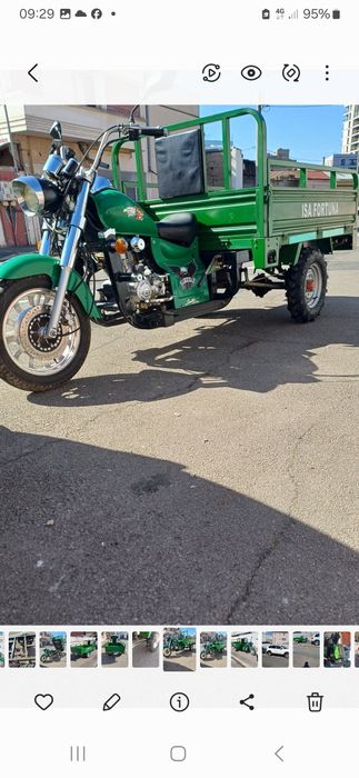 Triciclu pe benzină cargo